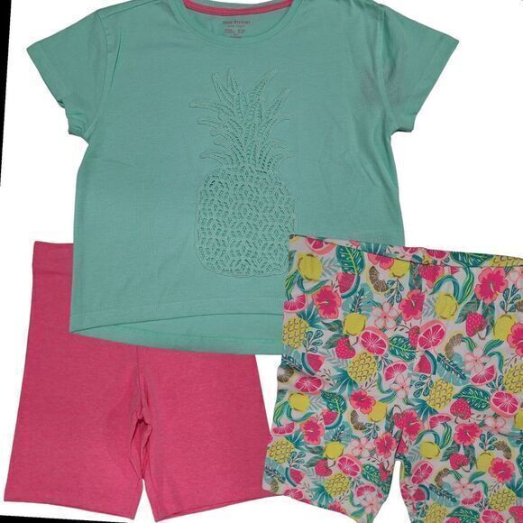 Cynthia Rowley Other - New 3 piece set of blouse and shorts for girl pink/Green size 7/8